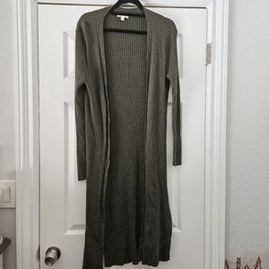 Long Green Duster Sweater- NWOT
